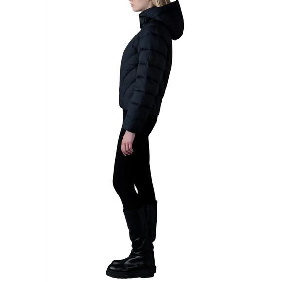 NEW MACKAGE women's hope softwash rounded quilt puffer down jacket in black - Picture 2 of 4